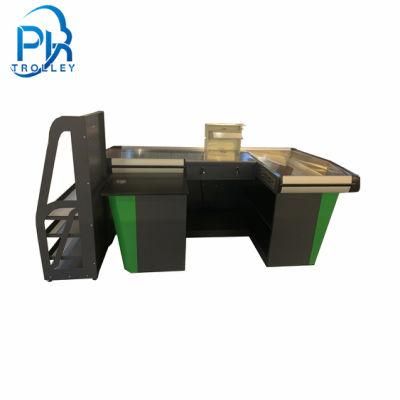 Customized Cashier Desk Check out Counter for Supermarket Use
