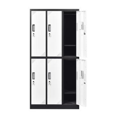 6 Door Uniform Lockers Office Lockers Metal Storage Furniture