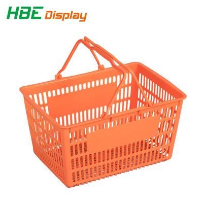 Environmental 100% PP Supermarket Plastic Shopping Basket
