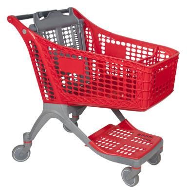 Portable Use All Plastic Shopping Market Collapsible Trolley