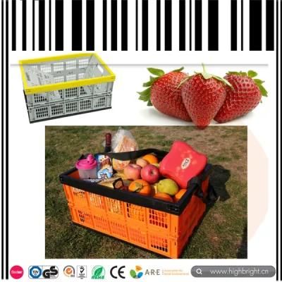 Fruit and Vegetable Foldable Plastic Crates Basket Box