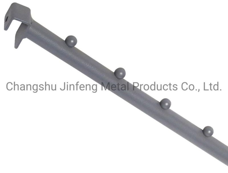 Slatwall Hanging Shelf Brackets Flat Five Bead Tube Metal Hook