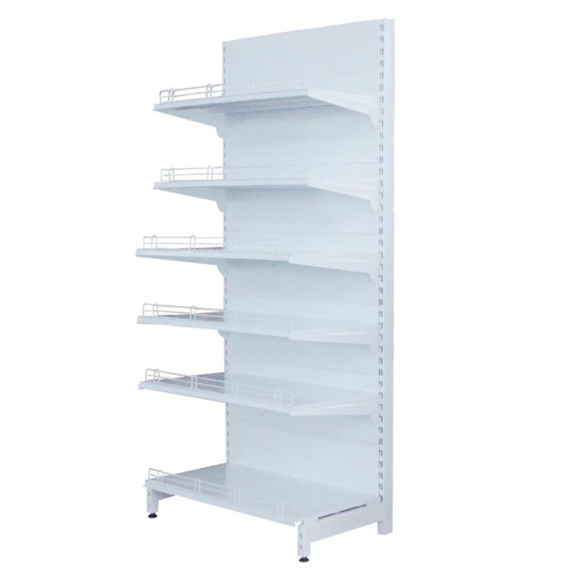 Supermarket Equipment Assemblable Single Sided Shelf with Back Panel