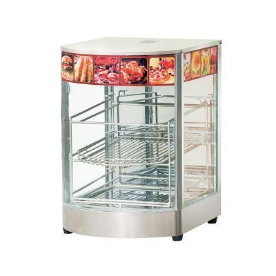 Catering Equipment Factory Curve Shaped Kfc Food Warmer Display