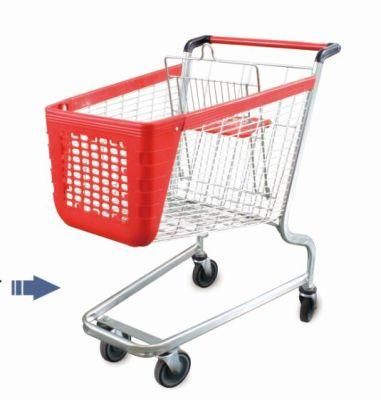 New Plastic Supermarket Shopping Cart Grocery Store Steel Trolley