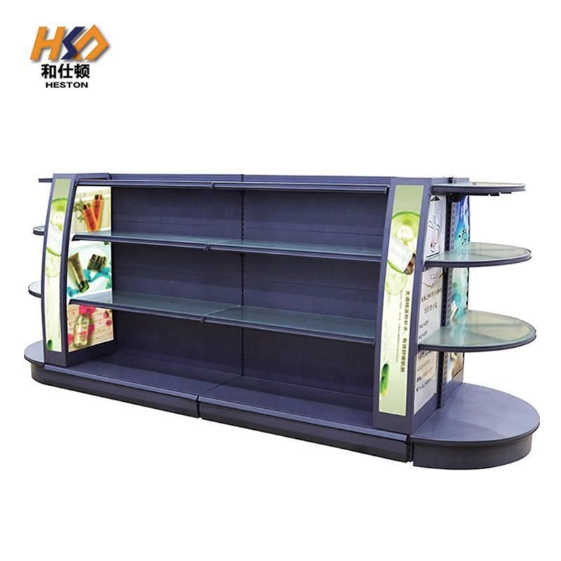 Supermarket Cosmetics Shelf Washing Rack Customized Gondola Shelving