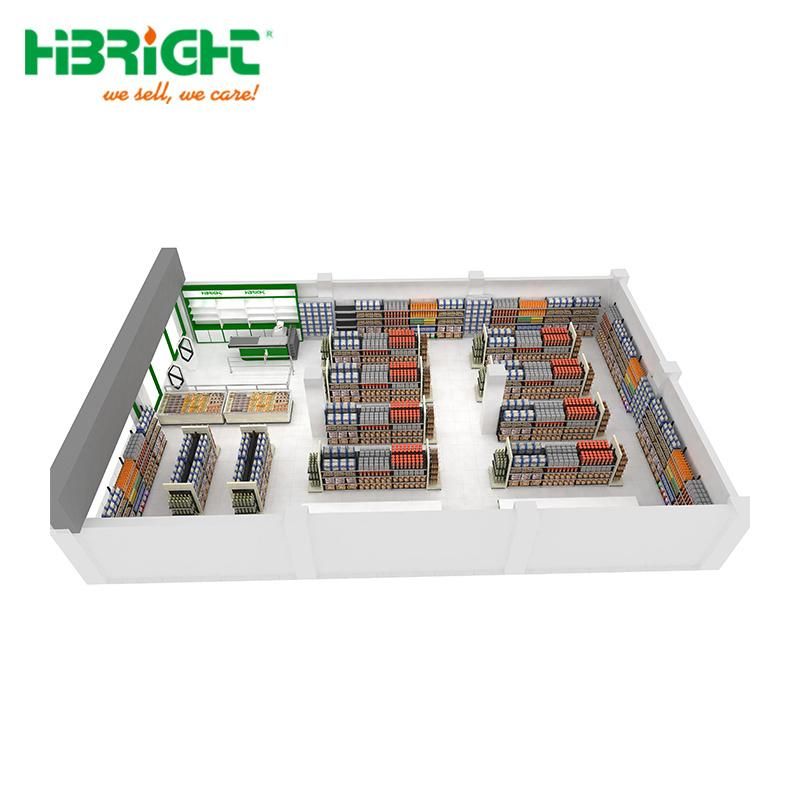 Whole Store Design for Supermarket Shelf