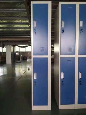 Metal Gym Locker 2 Door Clothes Changing Room Steel Storage Locker