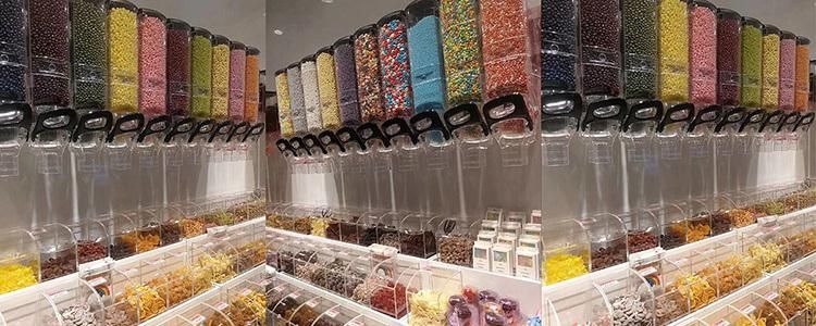 Eco-Friendly Plastic Cereal Dispenser for Supermarket