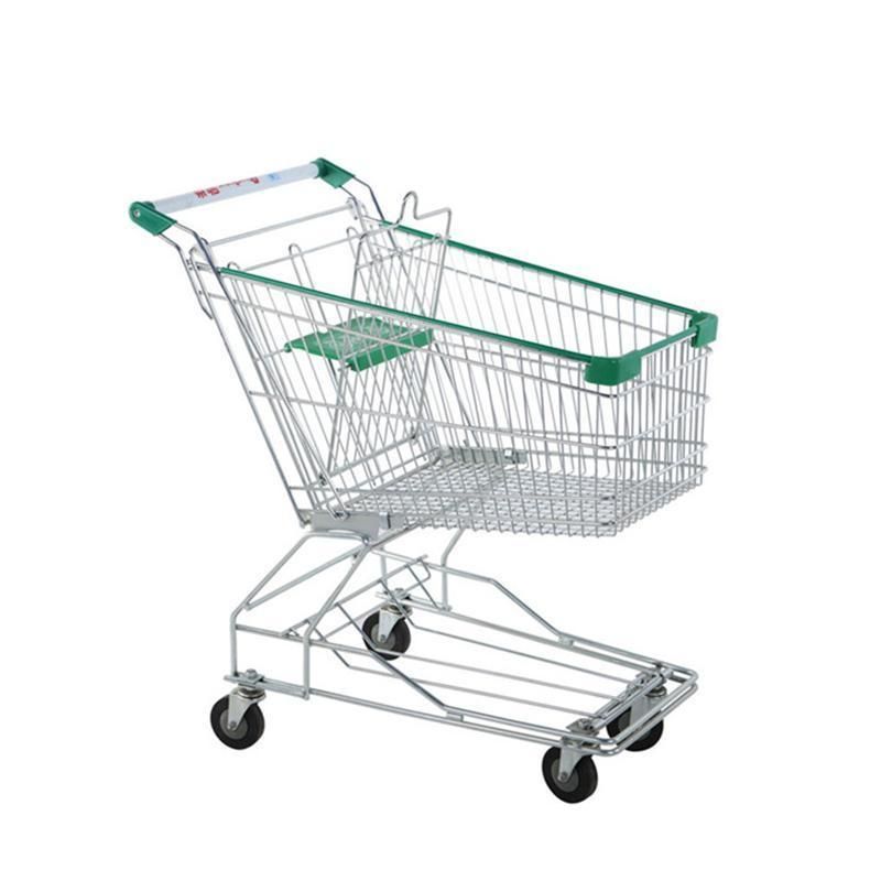 China Factory Supermarket Metal Cart Store Shopping Trolley with Seat