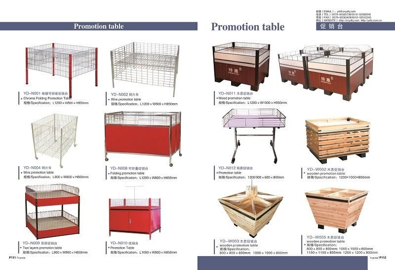 Wholesale Wire Supermarket Promotiona Table Metal Advertising Desk