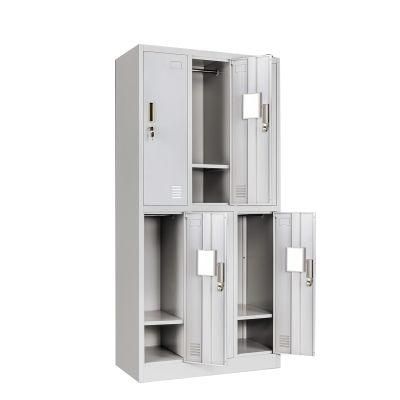 6 Door Locker Office Storage Locker Home and School Storage Organizer