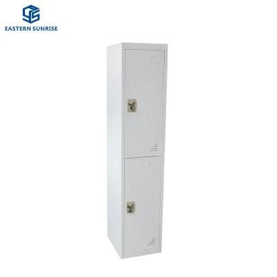 Office Furniture Steel 2 Door Storage Clothes Wardrobe Locker Cabinet