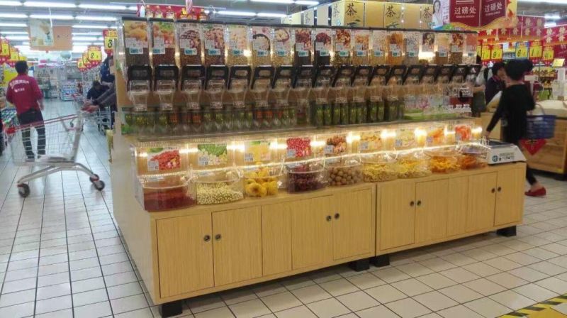 Acrylic Candy Box Cereal Bins for Supermarket and Grocery