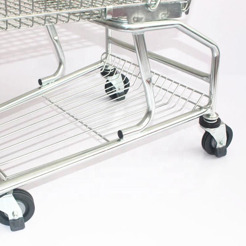 Supermarket Shopping Trolley Convenience Store Shopping Cart Hand Push Cart for Shopping