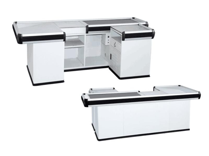 Factory Direct Price Stainless Electric Cashier Counter Retail Cashier Counter