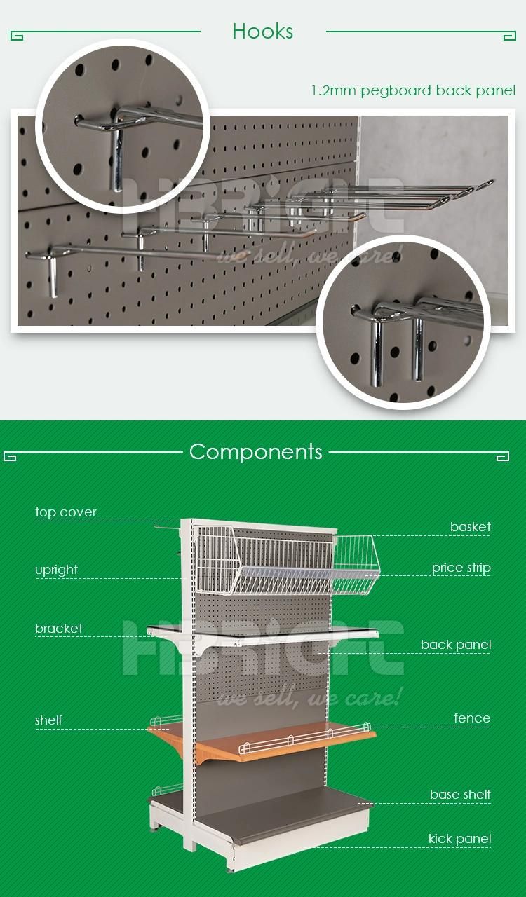 Supermarket Iron Display Shelf Design Super Shop Rack