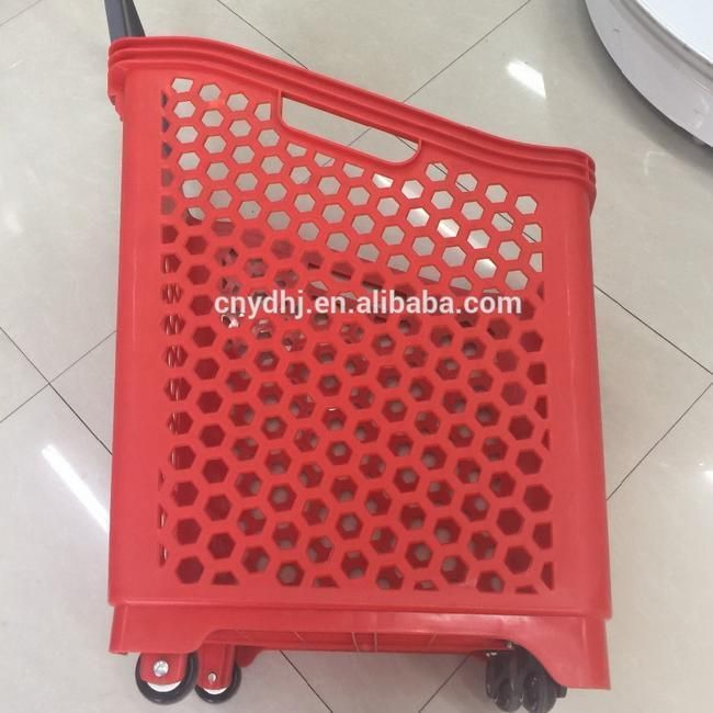 Large Size Supermarket Plastic Shopping Basket (ZC-18)