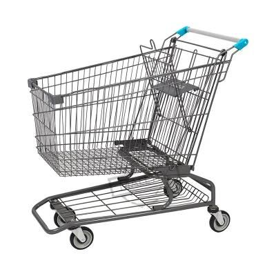 Customized Grocery Store Steel 180L Shopping Trolley for Sale