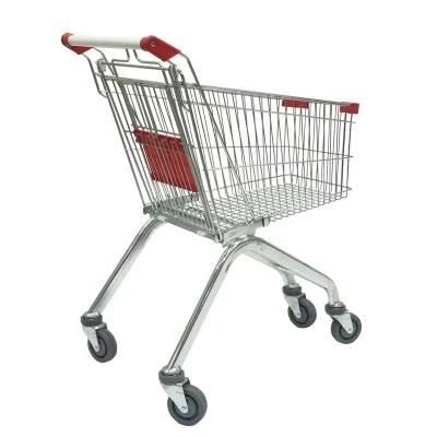 Supermarket Metal European Style Shopping Trolley Cart 60-240L