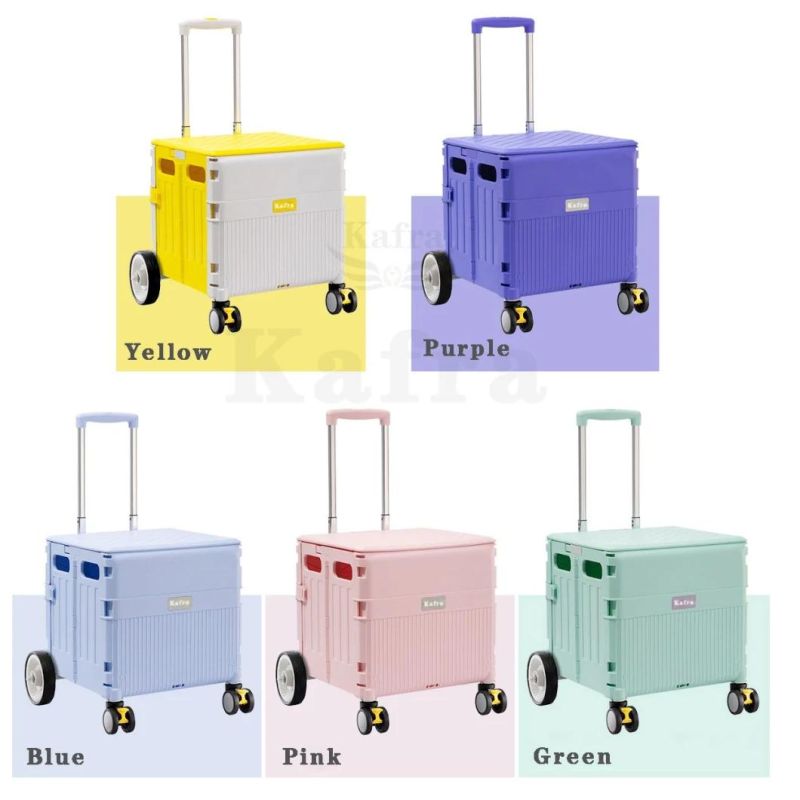 High Quality Mobile Shopping Cart with Universal Wheels Movable Luggage Trolley