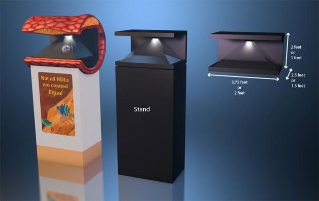 3D Holo Box/Pyramid Hologram Display Showcase with Competitive Prices