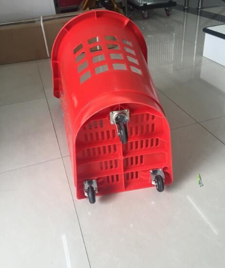 Wheeled Supermarket New Plastic Rolling Shopping Basket