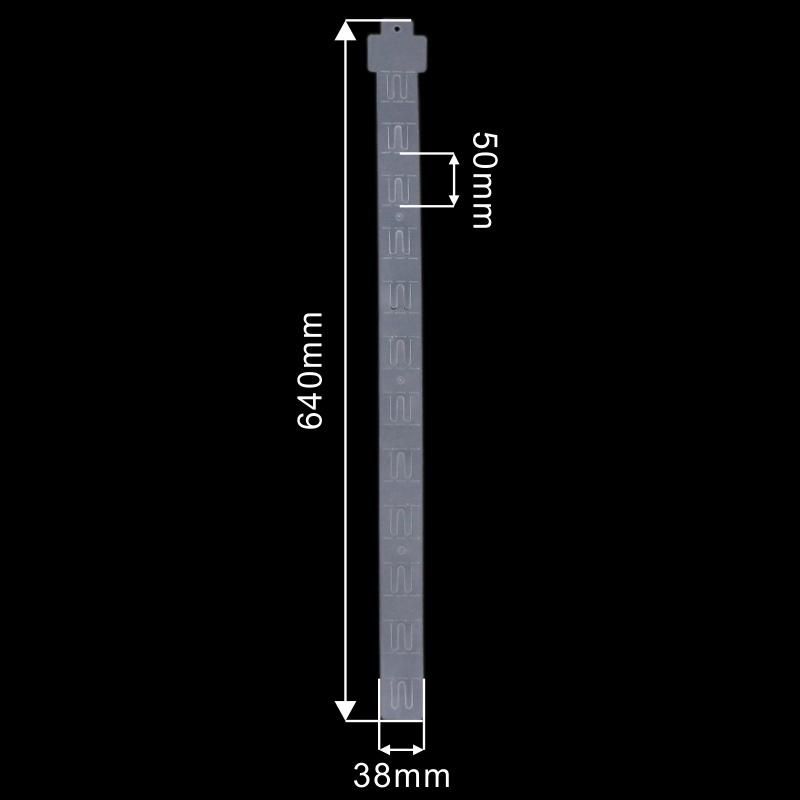 Plastic PP Hanging Display Clip Strips for Supermarket Shelves