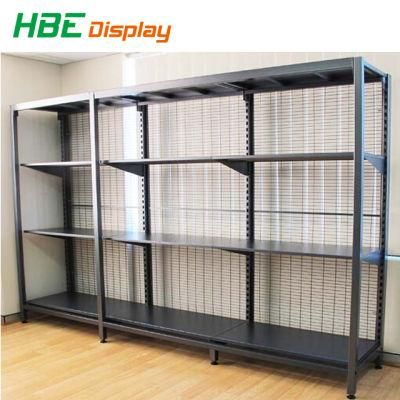 Store Display Single Sided Steel Hammer Tone Wire Mesh Back Au Outrigger Rack