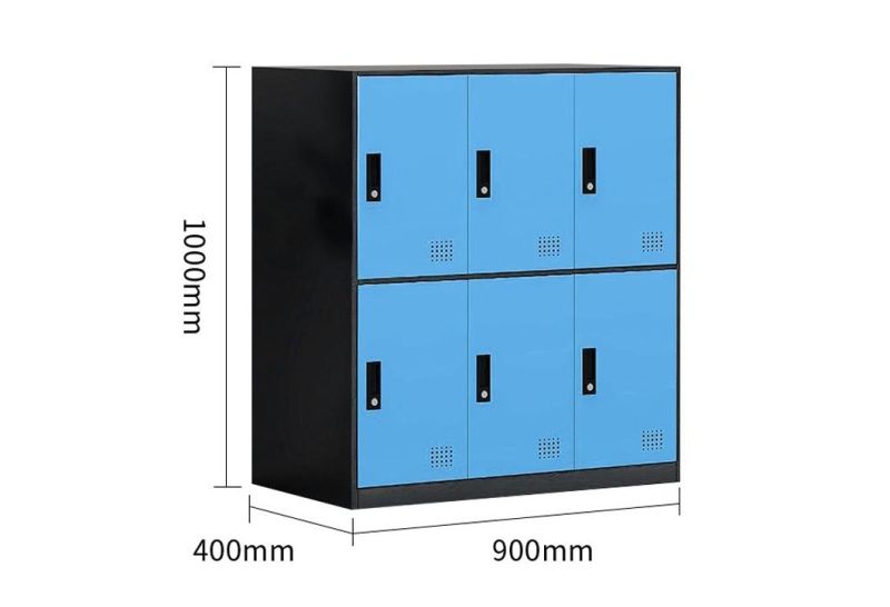 Easy Installation Student Use Steel 6 Door Storage Locker