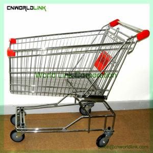Convenient Metal Supermarket Cart Shopping Trolley