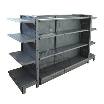 Convenience Store Design Perforated Adjustable Display Stand Shelves