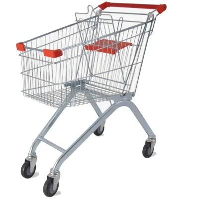 Chrome Platingsupermarket Shopping Trolley Chrome Plated Store Push Cart