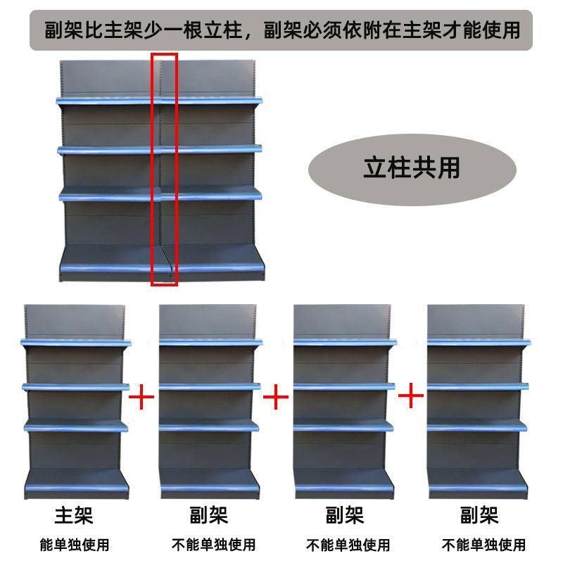 Double Side Punched Back Board Supermarket Shelf