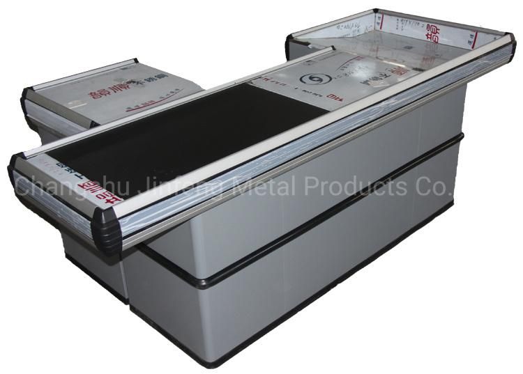 Supermarket and Store Shop Mall Automatic Checkout Counter with Conveyor Belt for Retail