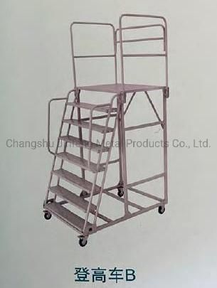 Supermarket Warehouse Movable Stair Climbing Truck Ladder Truck Ladder Cart