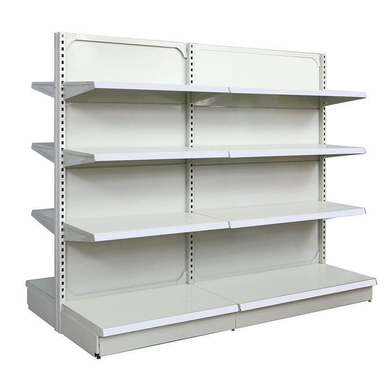 Supermarket Double Side Shelving Store Metal Racks Gondolas