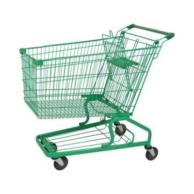 210L Middle East Best Selling Large Wheel Shopping Trolley
