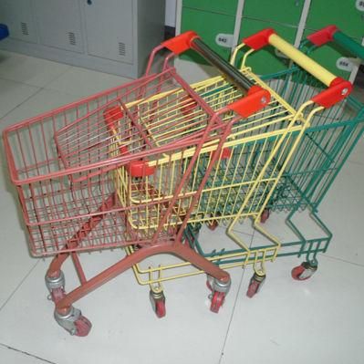 Mini Supermarket Kids Metal Shopping Trolley Cart