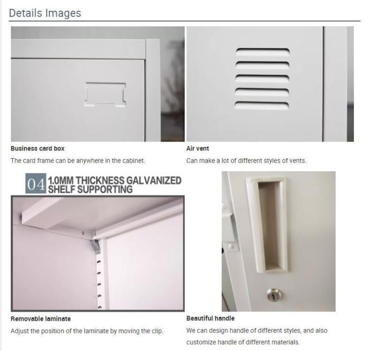 4 Door Home Furniture Metal Locker Steel Cupboard for Various Usage