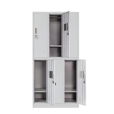 Steel Locker Cabinet Metal Lockers 6 Door Storage Staff Office Work Locker