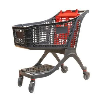 European Style Colorful All Plastic Shopping Cart