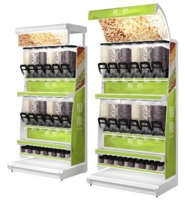 Metal Shelving Supermarket Shelf for Bulk Food Display