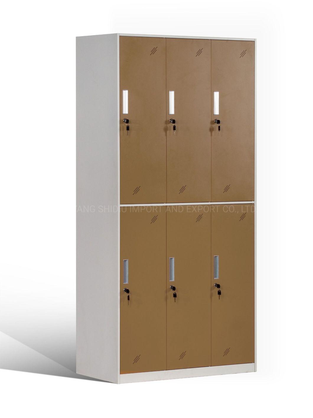 Double Tier Dressing Gym Lockers with Bench for Changing Room