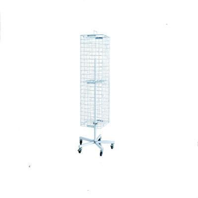 Floor Standing Mesh Accessory Display Hanging Rack with Hooks Wire Panel Rack