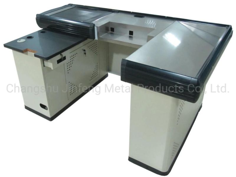 Supermarket & Store Fixture Checkout Counter with Belt
