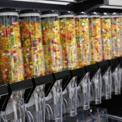 Wall Mounted Plastic Bulk Cereal Dispenser Biscuit Dispenser Gravity Bin
