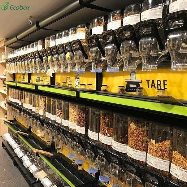 Supermarket Bulk Cereal Nut Candy Dispenser Food Bins Snacks Dispenser
