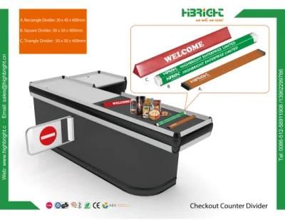 Cashier Counter Plastic Triangle Divider