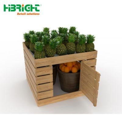 Folding Vegetable and Fruit Rack Supermarket Promotion Table